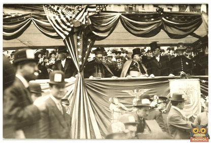 Historic 1908 New York Parade with Dignitaries & Police