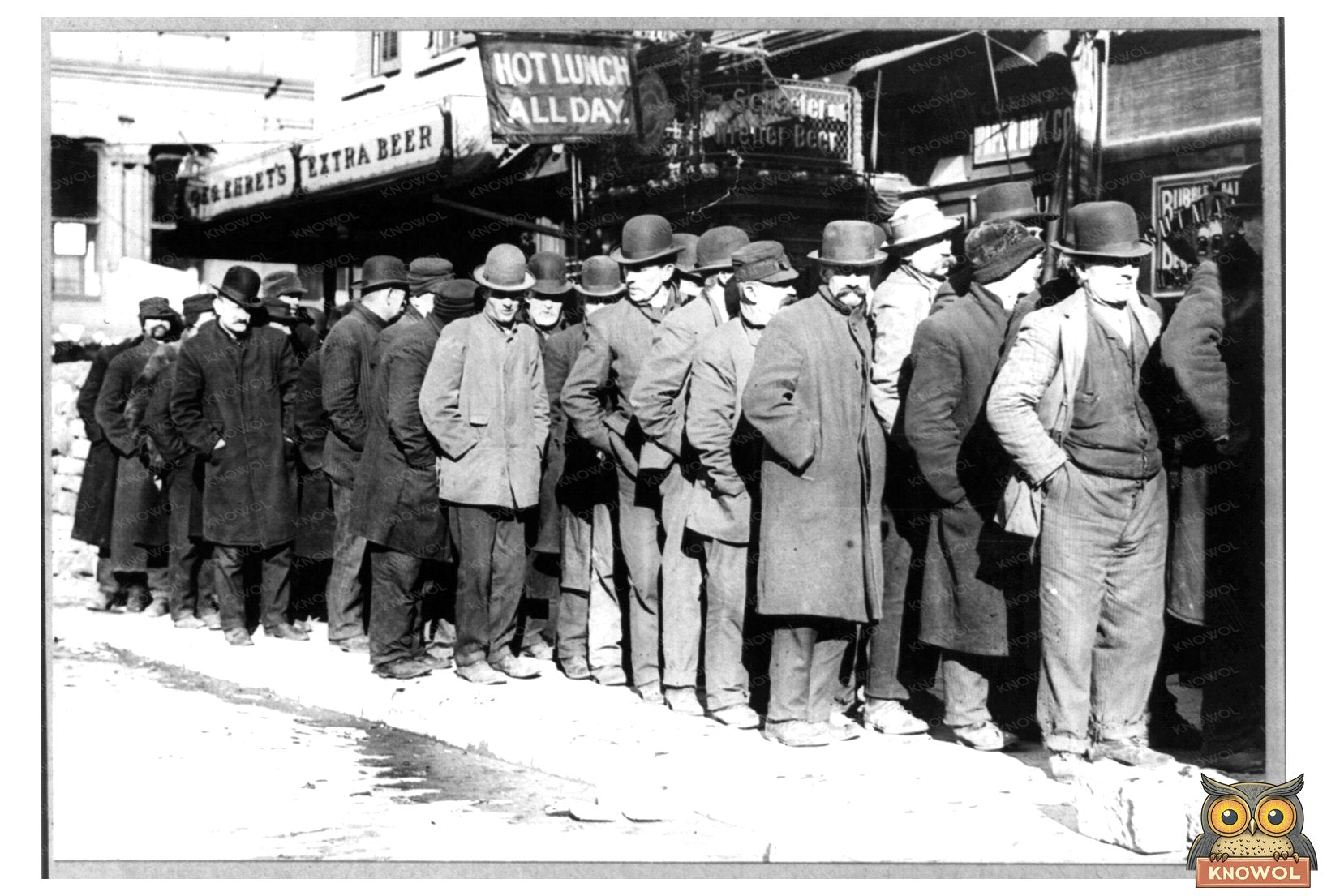Bowery Bread Line: A Glimpse of 1910 Hardship
