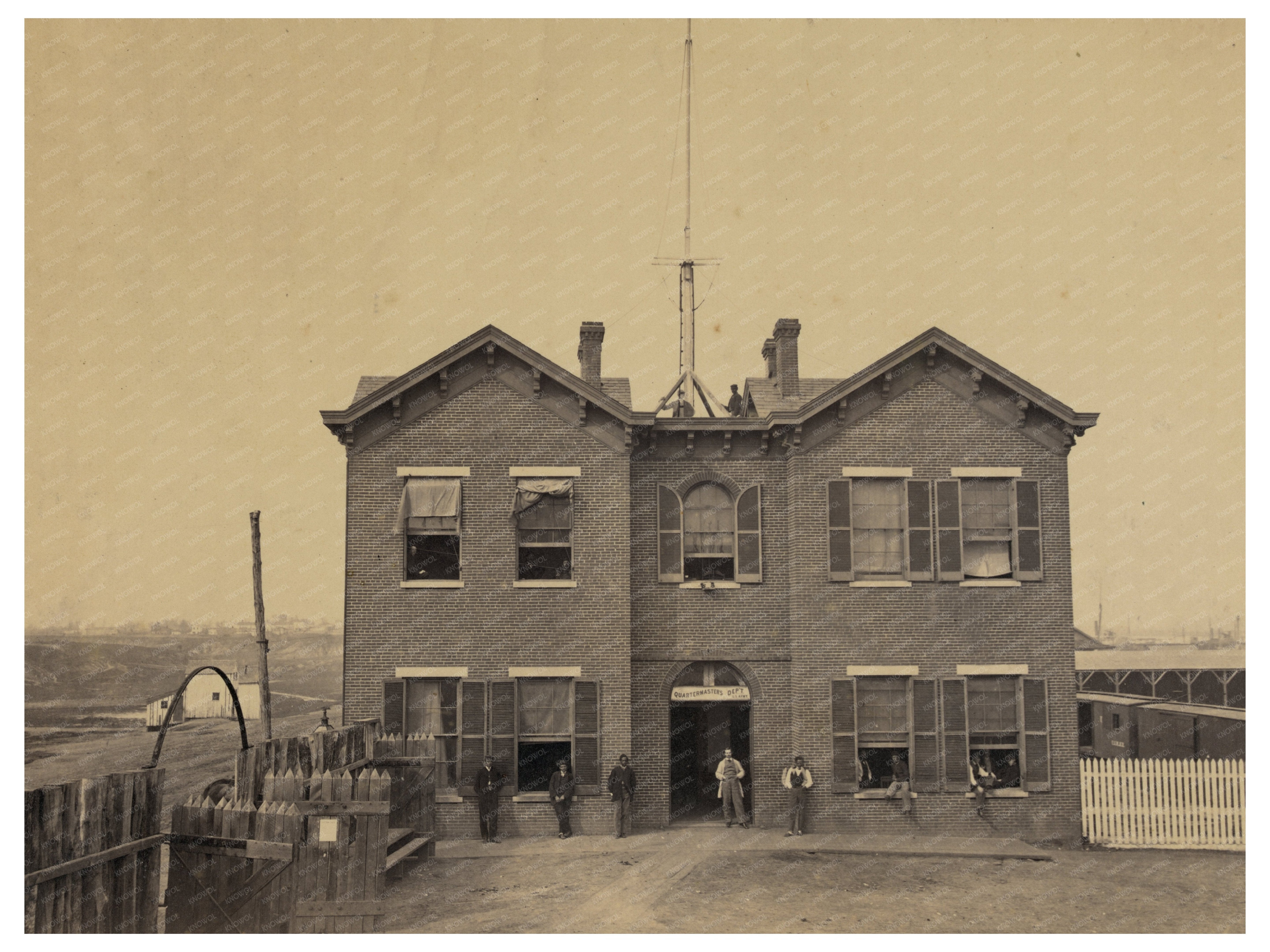 Civil War Era Men at U.S. Army Quartermasters 1861-1865