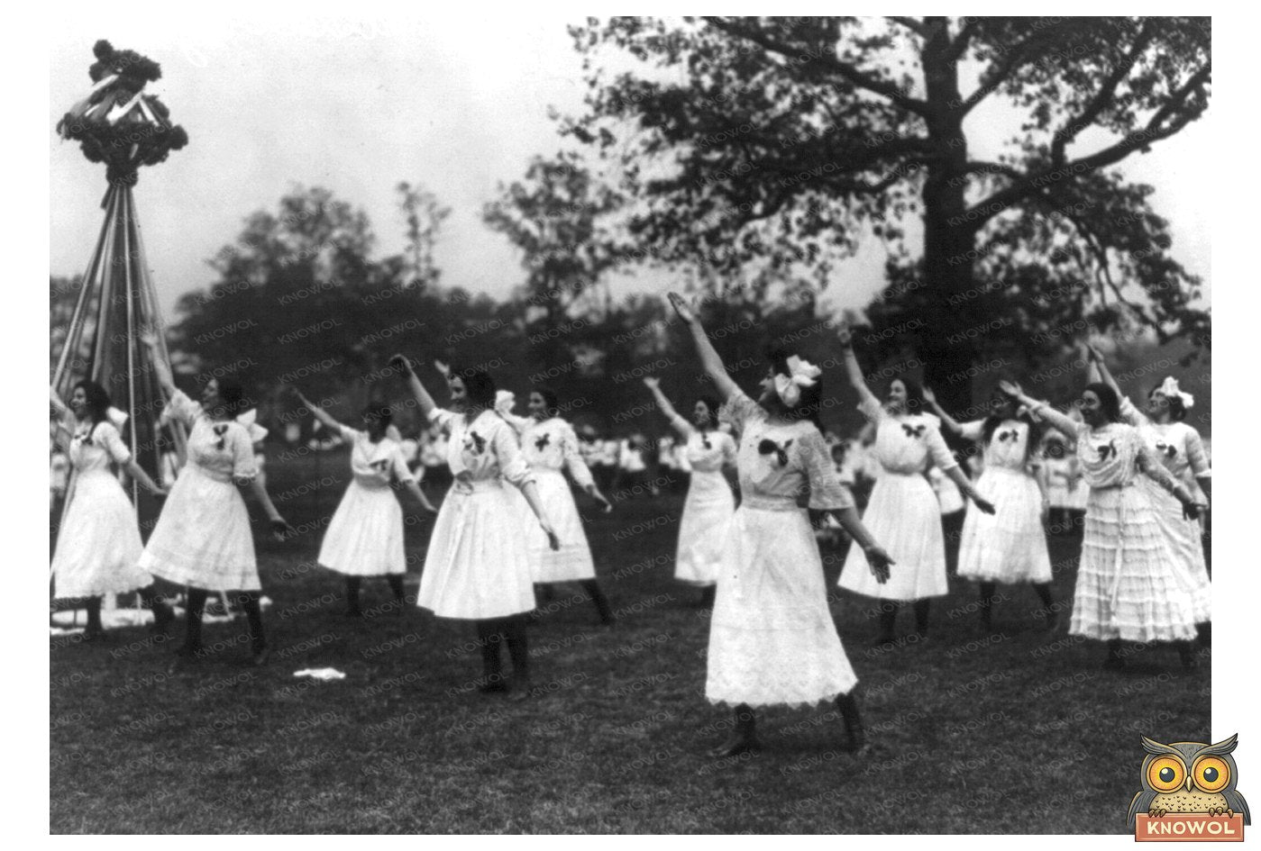 Maypole Dance: Joyful NYC School Girls, 1913