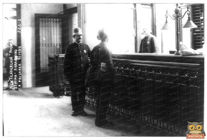 1908 New York Tenderloin Police Station Arraignment