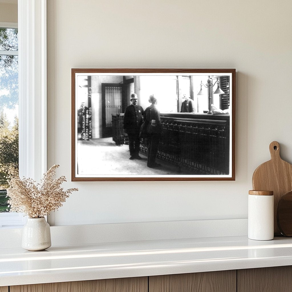 1908 New York Tenderloin Police Station Arraignment