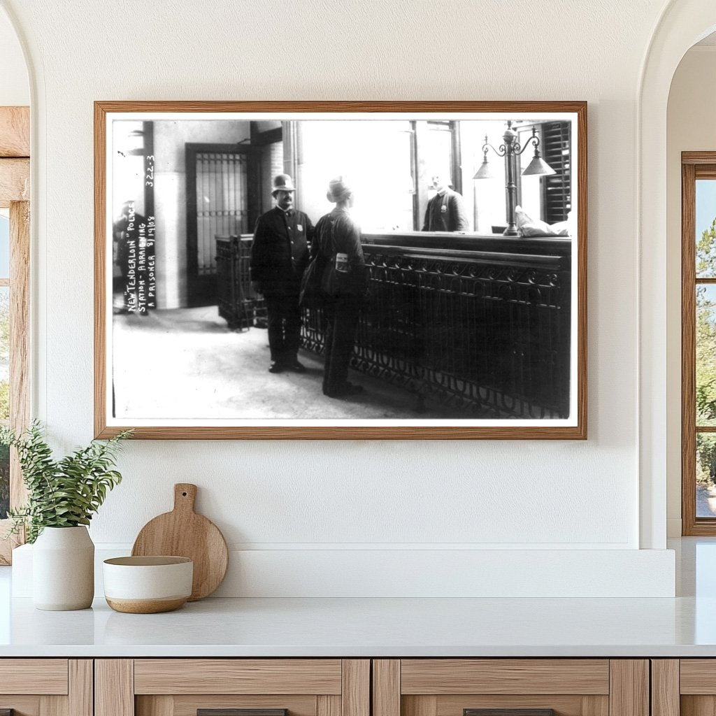 1908 New York Tenderloin Police Station Arraignment