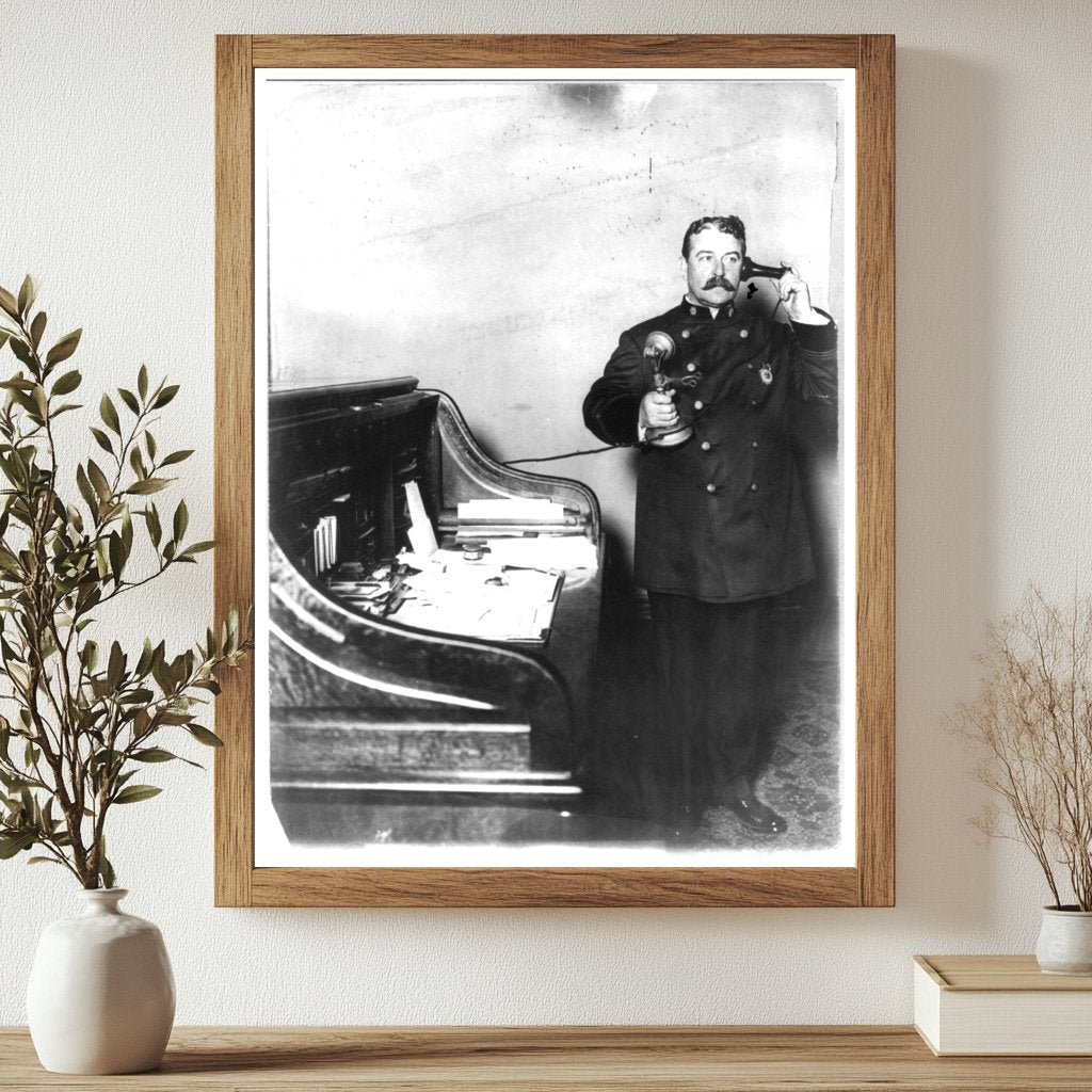 1908 NYC Police: Inspector McCafferty on the Phone