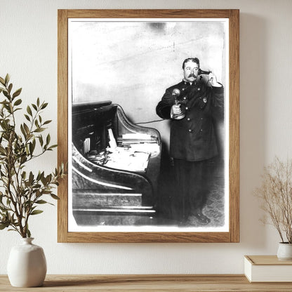 1908 NYC Police: Inspector McCafferty on the Phone