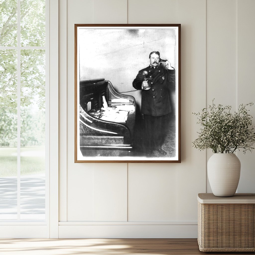 1908 NYC Police: Inspector McCafferty on the Phone