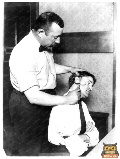 1908 NYC Police Taking Ear Measurements, Vintage Insight