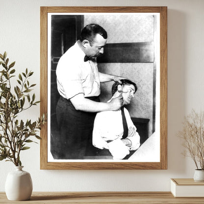 1908 NYC Police Taking Ear Measurements, Vintage Insight