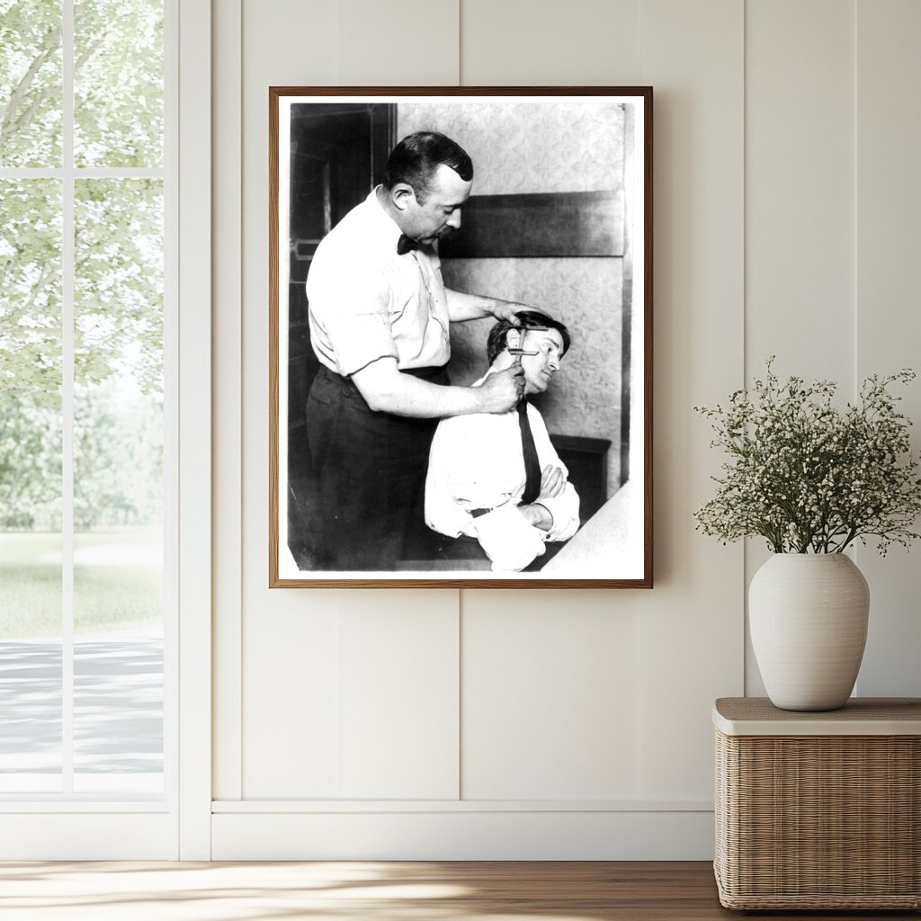 1908 NYC Police Taking Ear Measurements, Vintage Insight