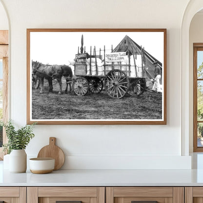 1912 Horse-Drawn Wagon at Fort Sam Houston, Texas