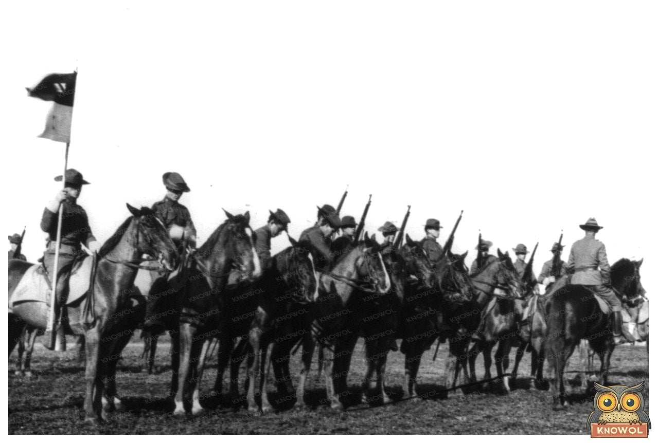 Cavalry Squad Formation at Fort Sam Houston, 1911