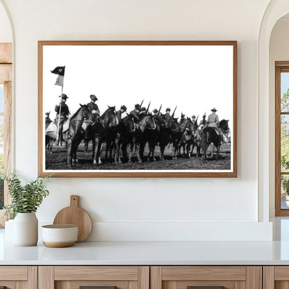 Cavalry Squad Formation at Fort Sam Houston, 1911
