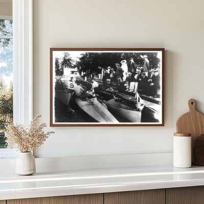 Charming 1910 Motor Boats at Palm Beach Harbor