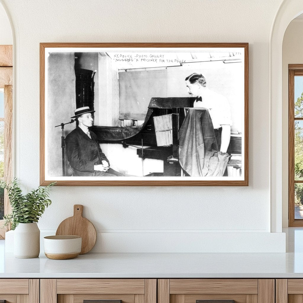 1909 New York Mug Shot: Early Police Procedures