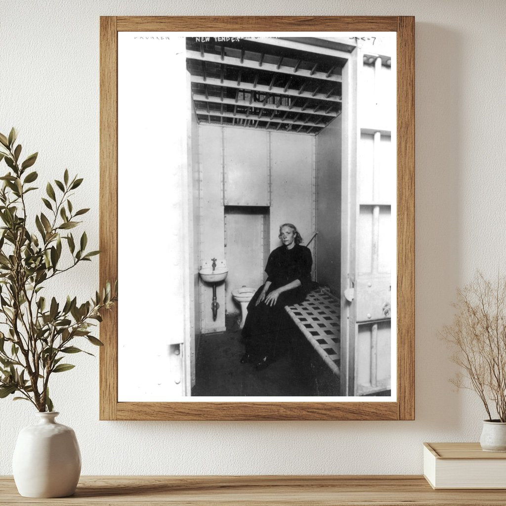 1909 Tenderloin Police Cell: Captured Candid Moment