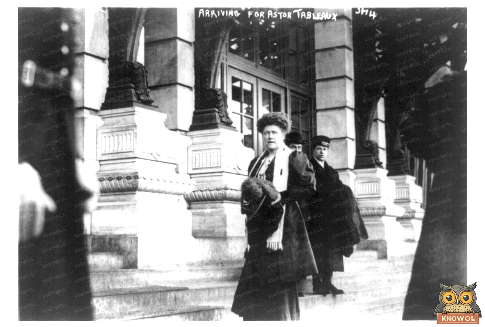 Elegant Arrival: Mrs. Livermore at 1914 Astor Tableaux