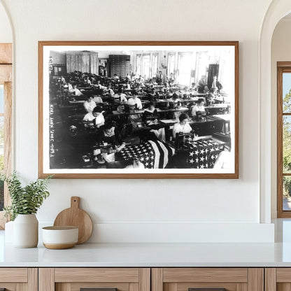 Flag Shop Near Brooklyns Naval Shipyard, 1917