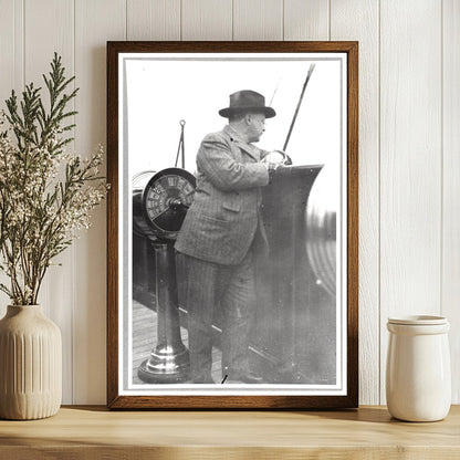 Theodore Roosevelt Aboard the K.A.V. Ship, c. 1910