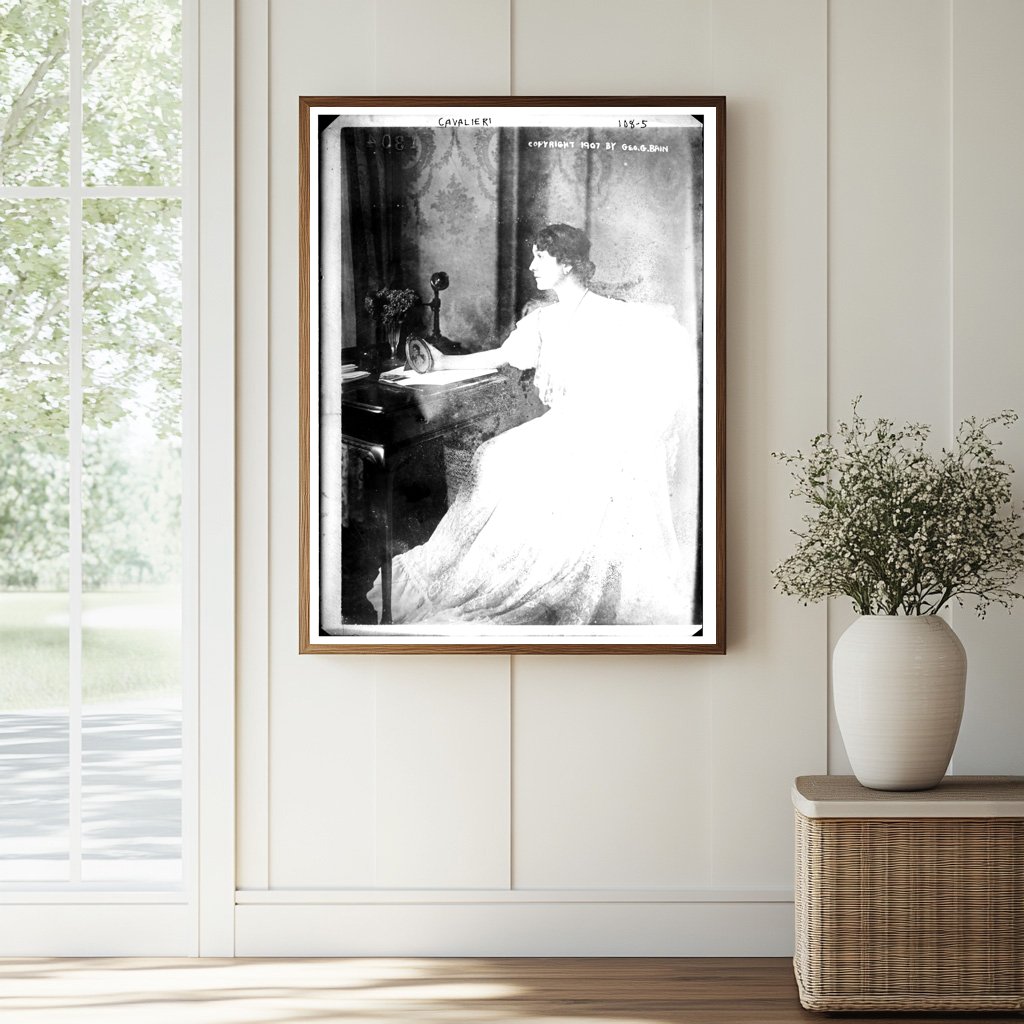 Cavalieri: Glamour and Grace at Her Vanity, 1907