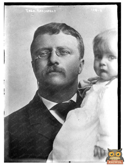 Theodore Roosevelt Embracing a Child in History