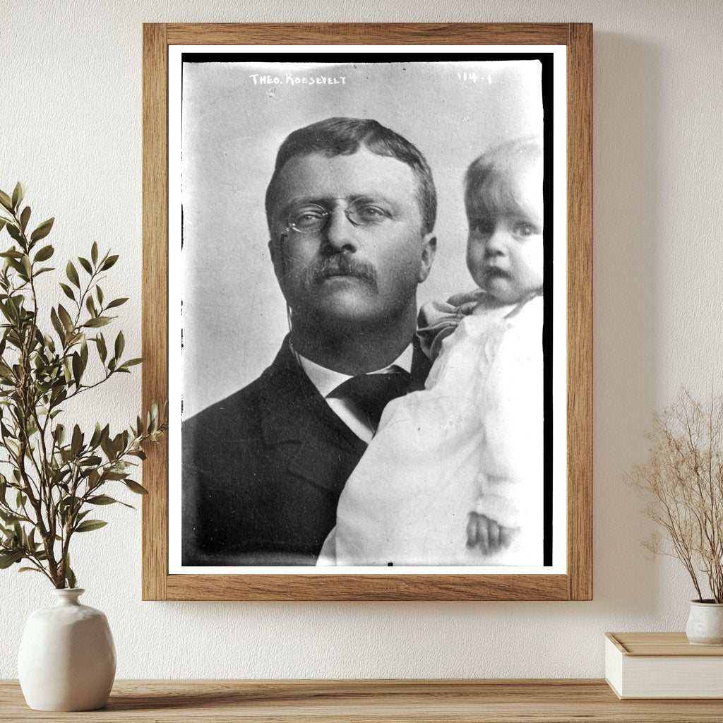 Theodore Roosevelt Embracing a Child in History