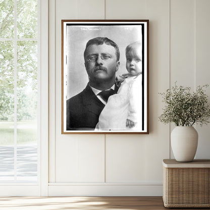 Theodore Roosevelt Embracing a Child in History
