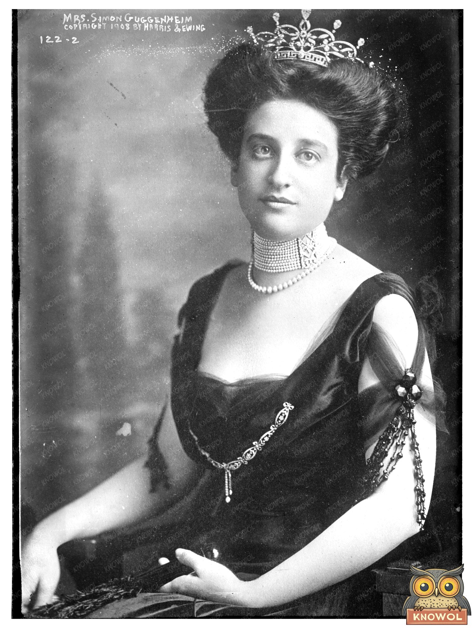 Elegant 1908 Portrait Bust of Mrs. Guggenheim