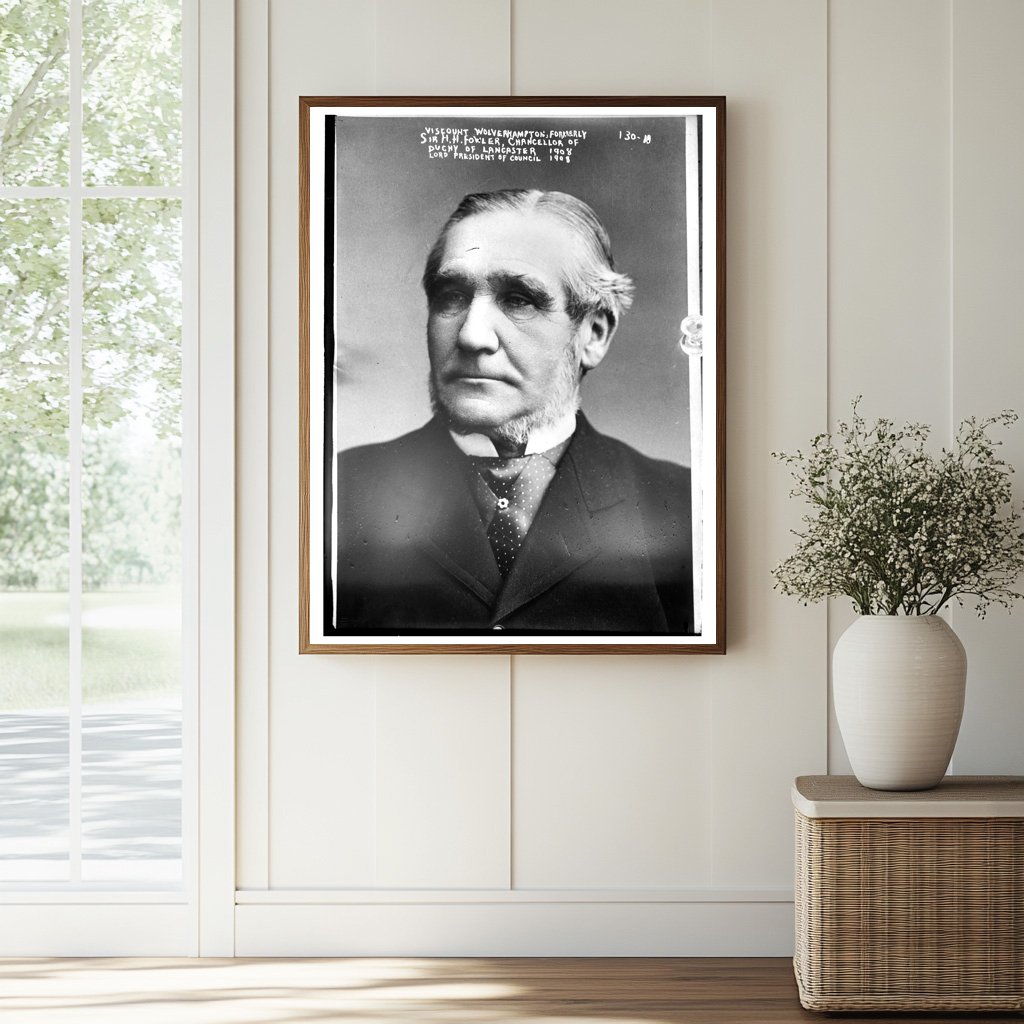 1908 Portrait of Viscount Wolverhampton, Political Leader