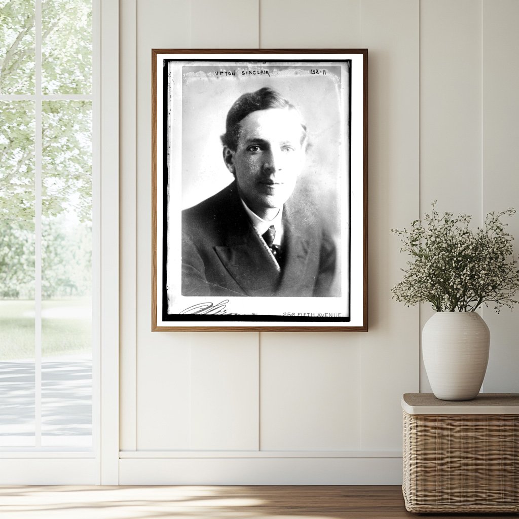 Striking Portrait Bust of Upton Sinclair, NYC Studio