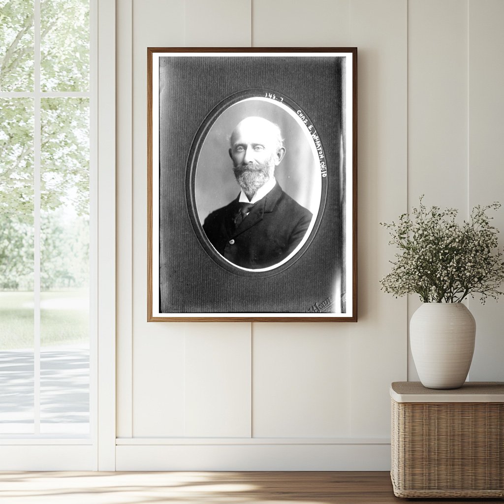 Cameo Portrait of Notable Ohioan Chas. E. Wharton