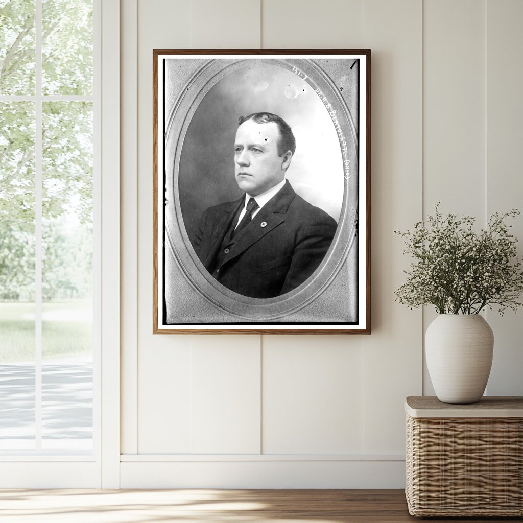 Vintage Portrait of Early 20th-Century Ohio Physician