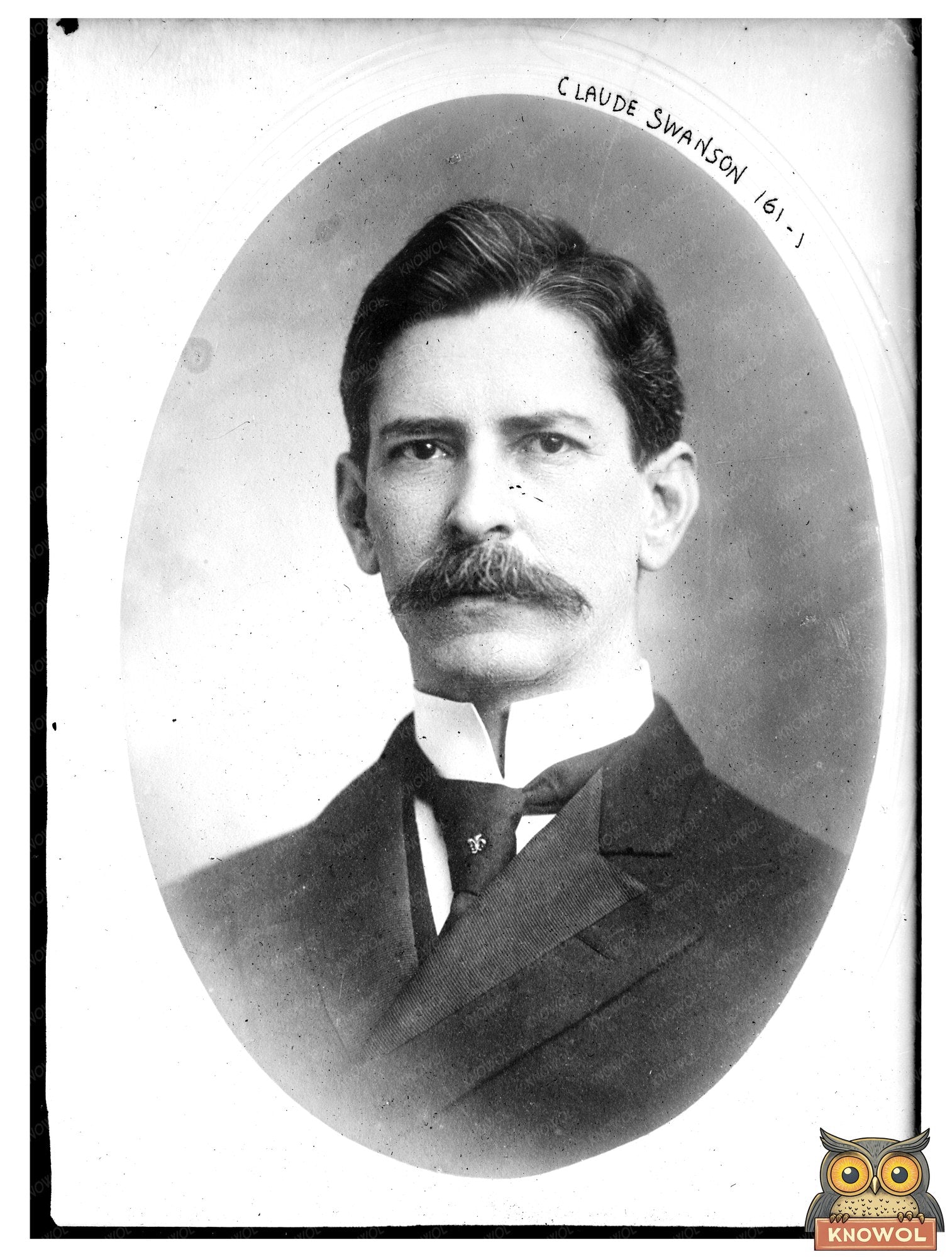 Elegant Cameo Portrait of a Notable Governor