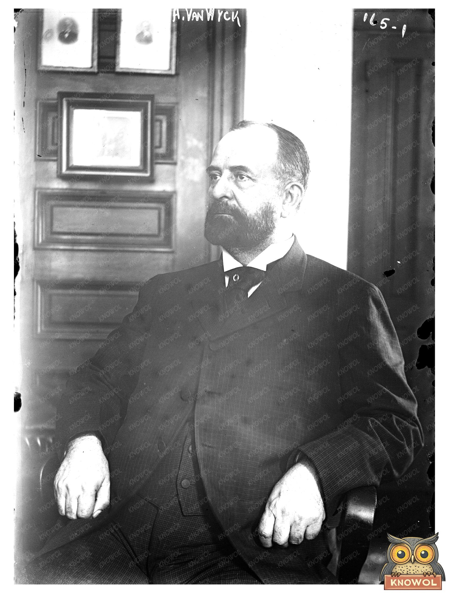 Historic Portrait of A. van Wyck, Political Leader 1908