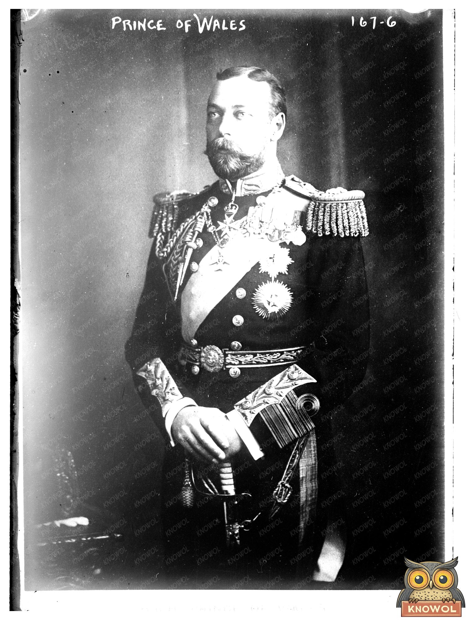 1908 Military Portrait of the Prince of Wales in Uniform