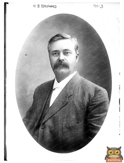 Historical Portrait of Floridas Governor Nathan Broward