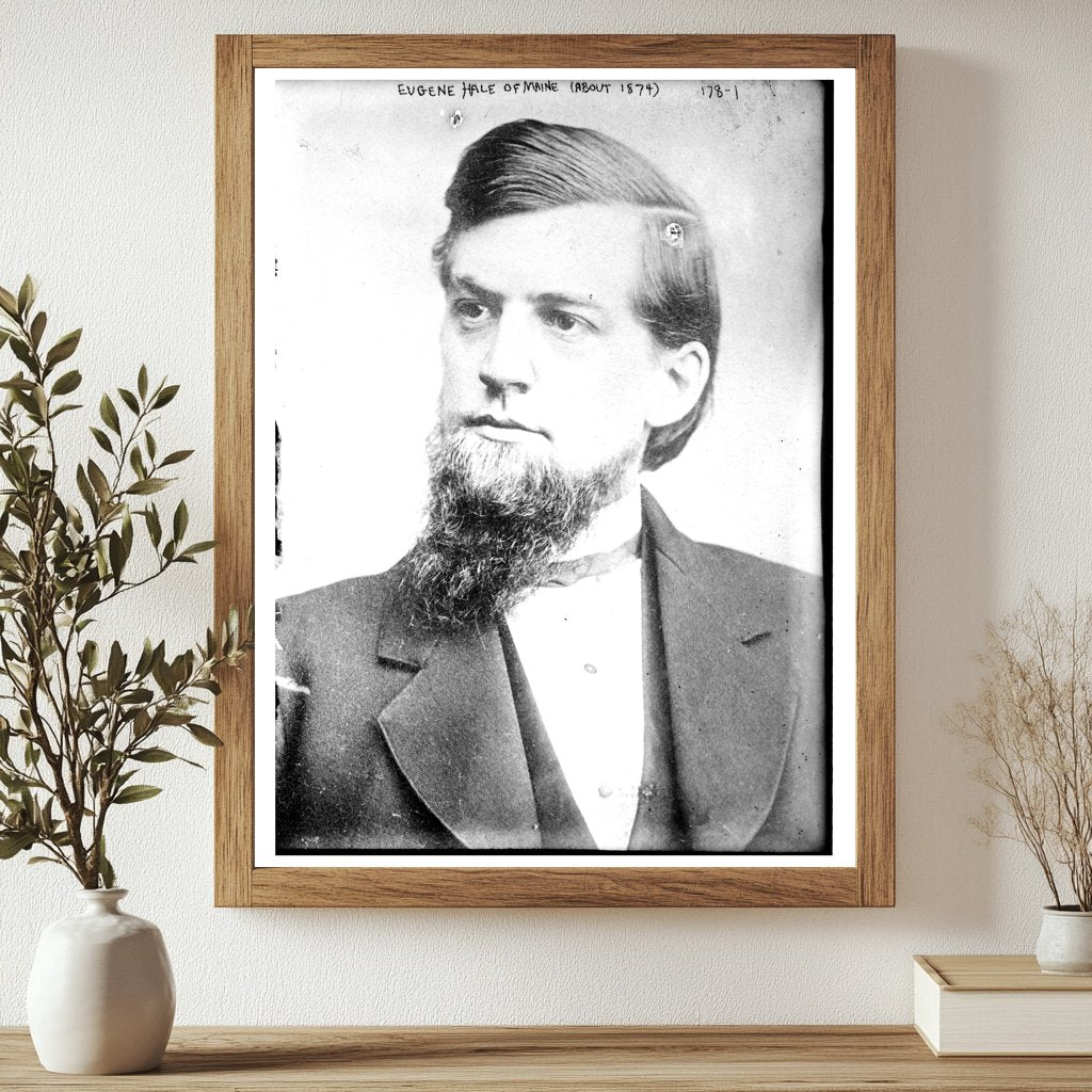 1874 Portrait Bust of Maines Political Icon Eugene Hale