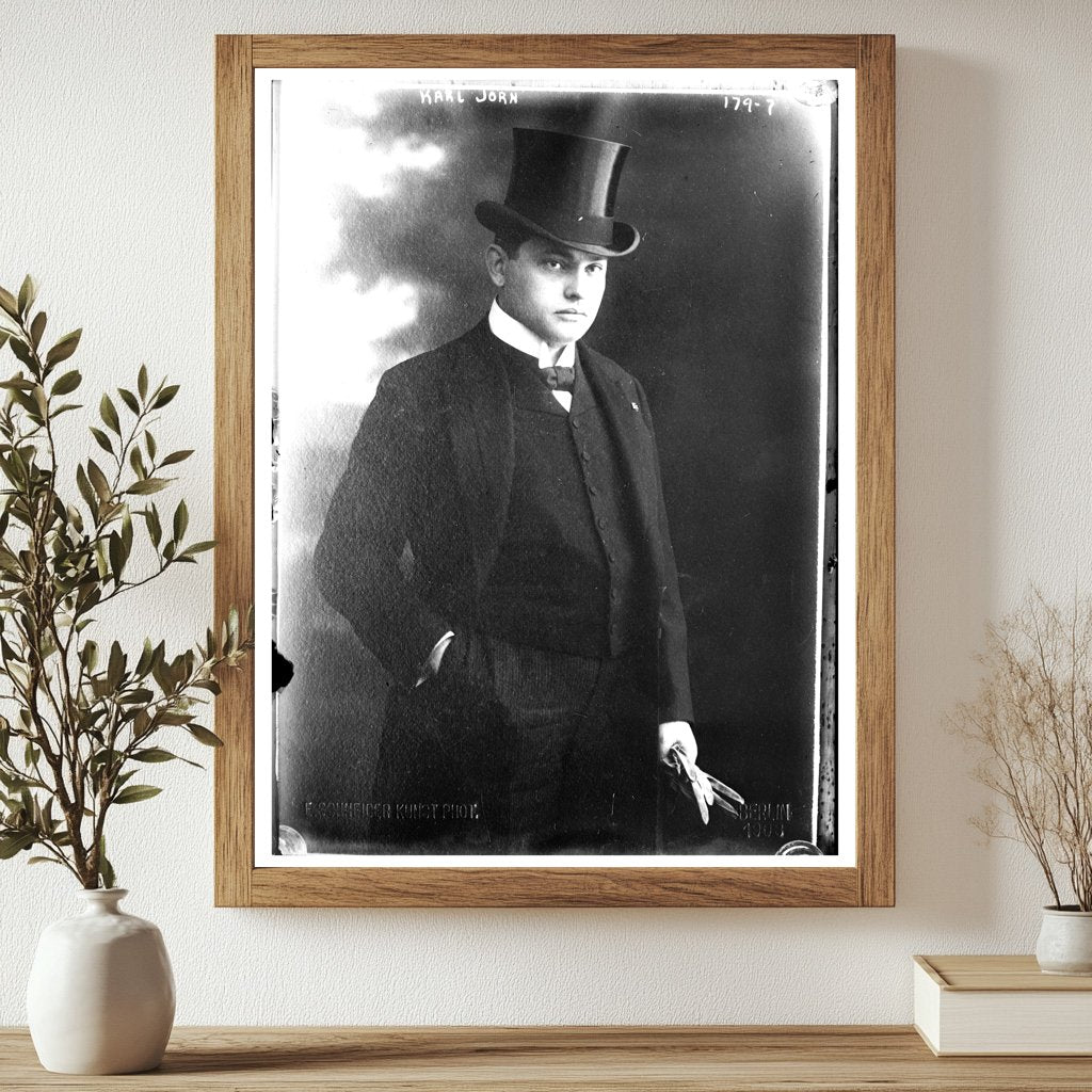 1903 Portrait of Karl Jorn: A Glimpse into History