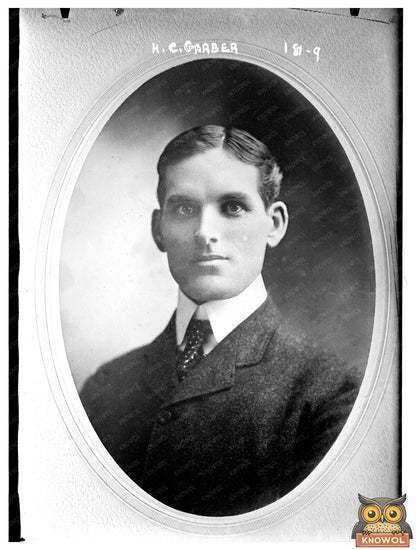 Elegant Cameo Portrait of Grunvilles H.C. Garber