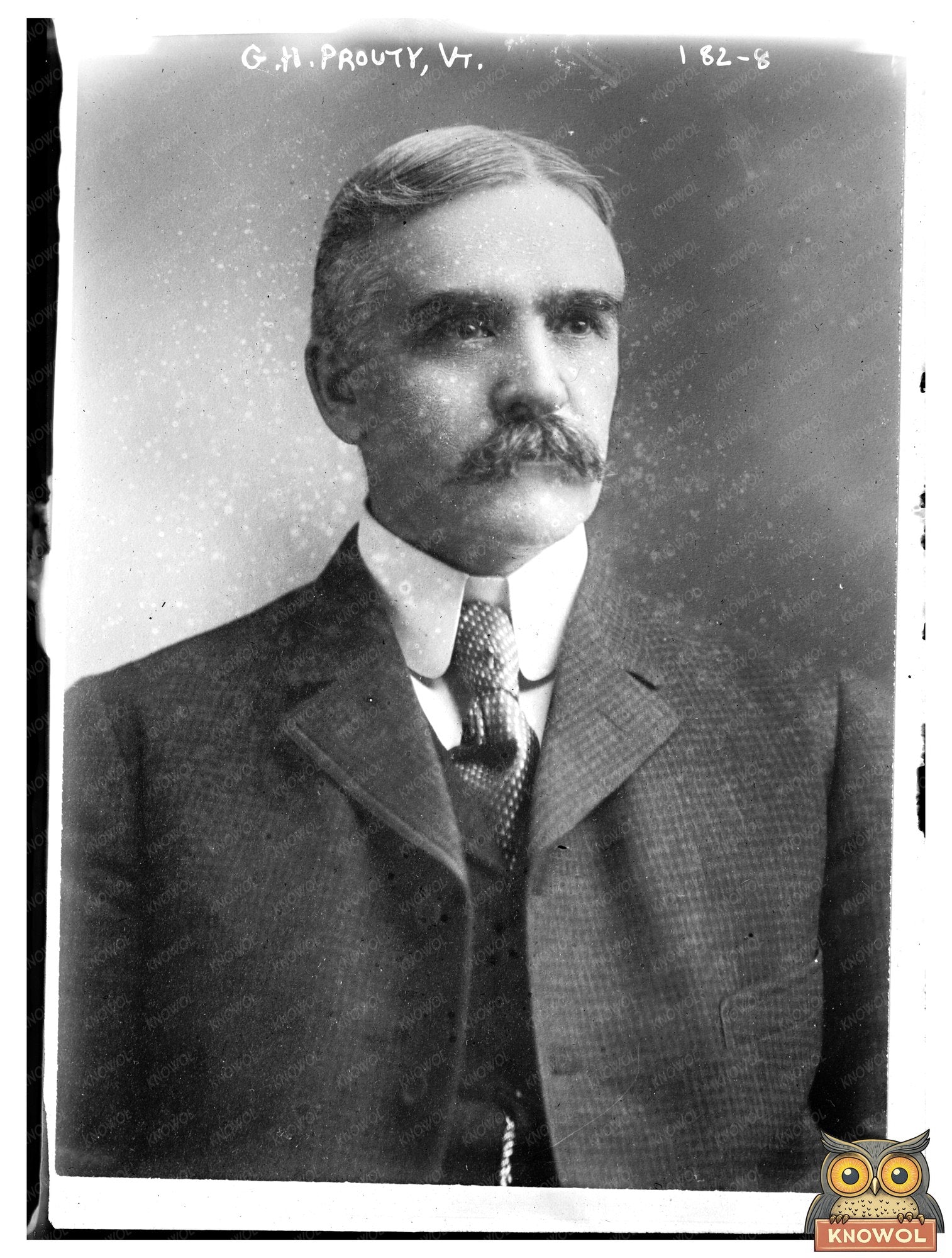 Vermont Governor G.H. Prouty Historical Bust