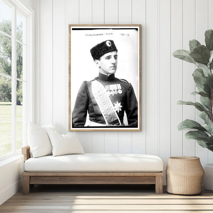 Regal Portrait of Prince Alexander in Military Uniform
