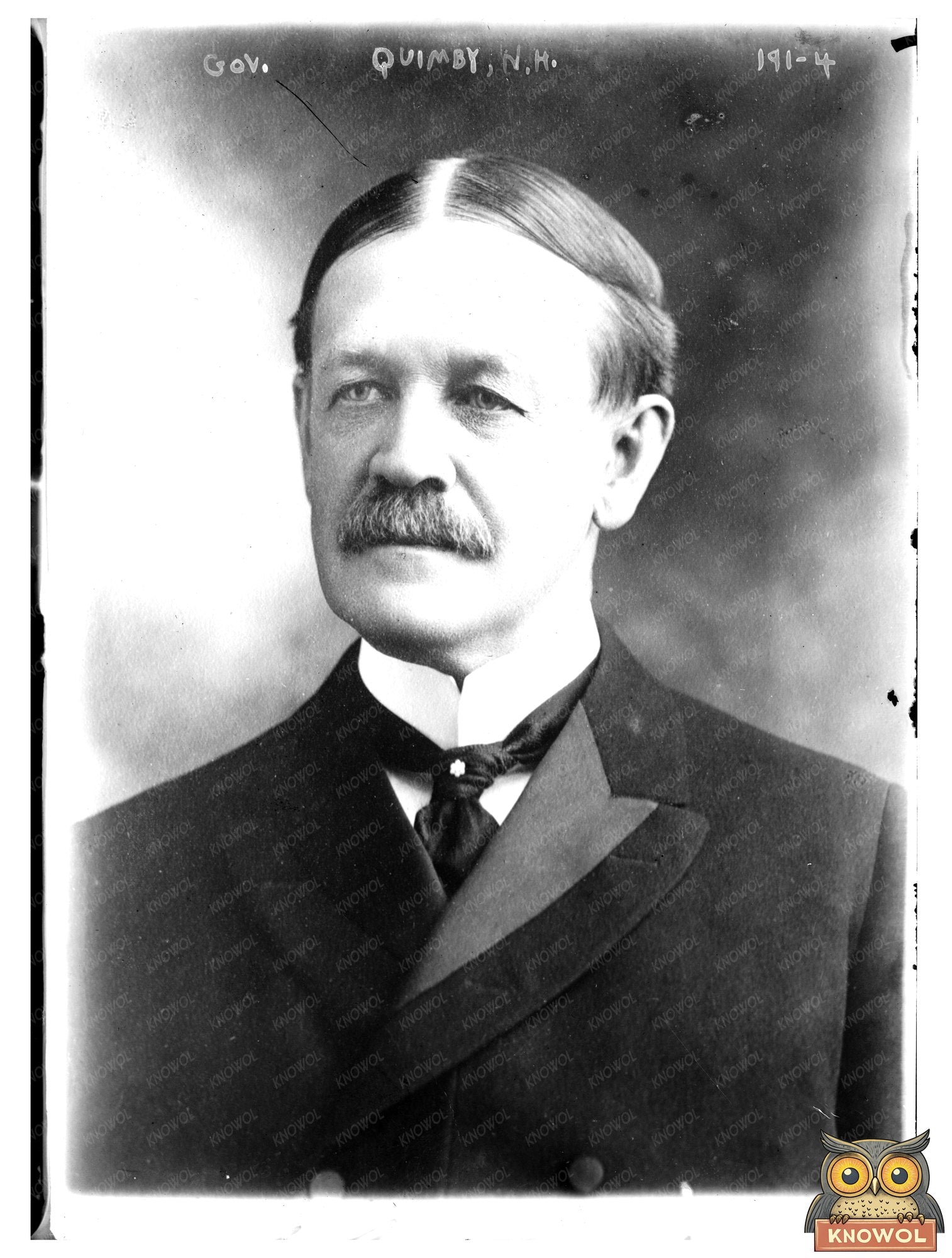 Regal Portrait Bust of Early 20th Century Governor
