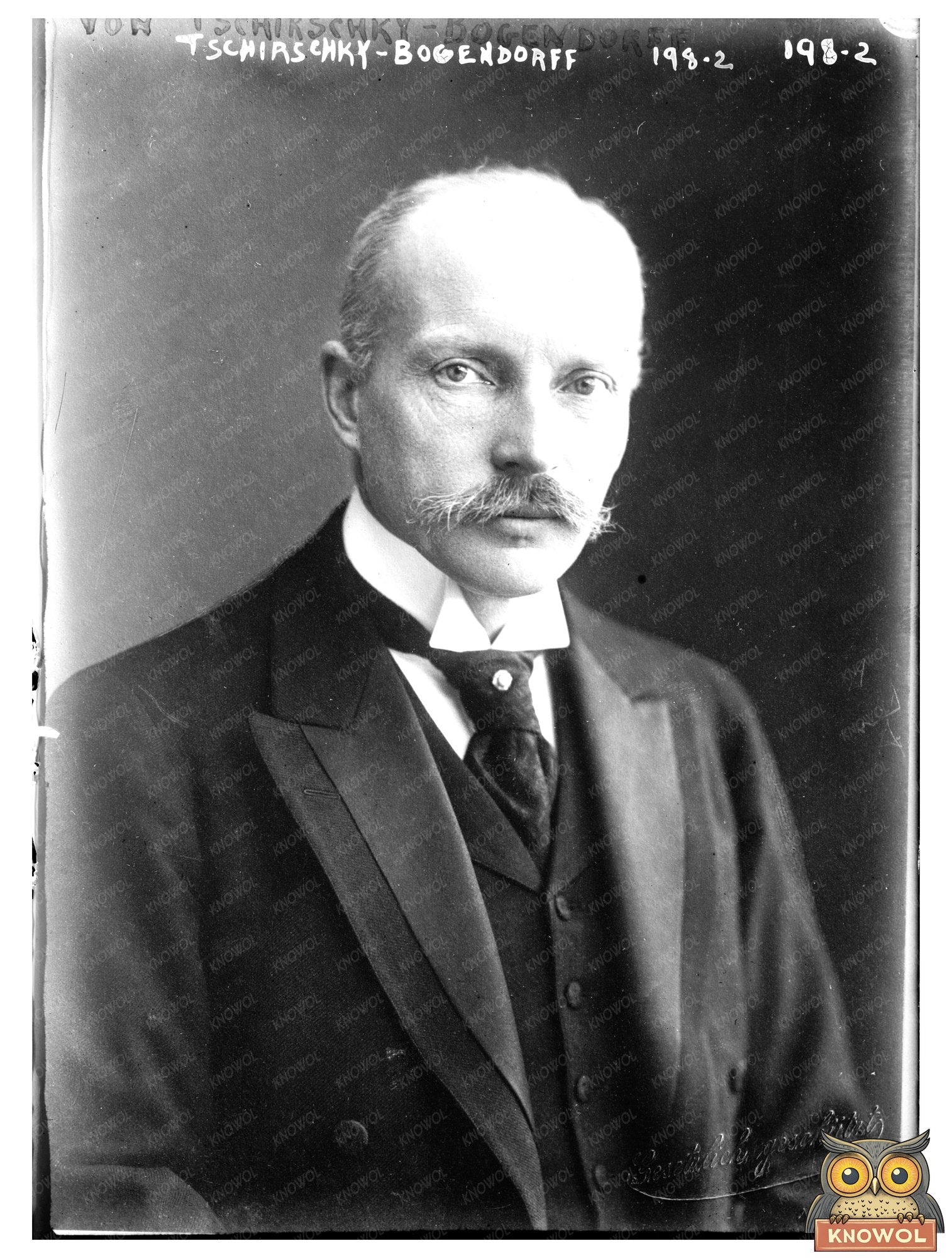 1906 Sculptural Portrait Bust of Tschirschky-Bogendorff