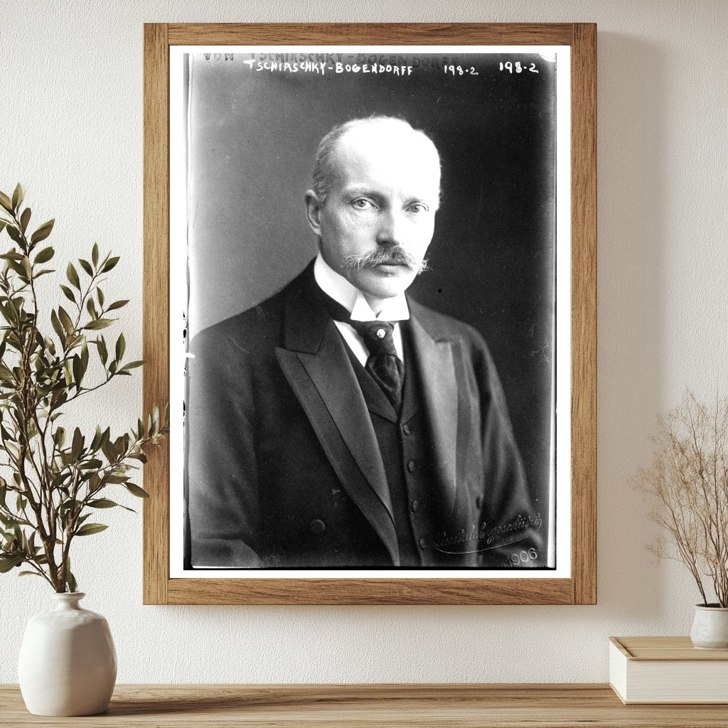 1906 Sculptural Portrait Bust of Tschirschky-Bogendorff