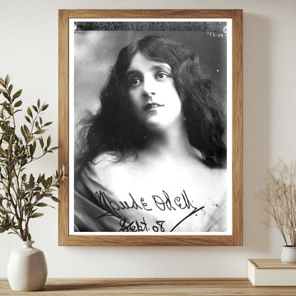 1908 Portrait Bust of Maude Odell, Theater Icon