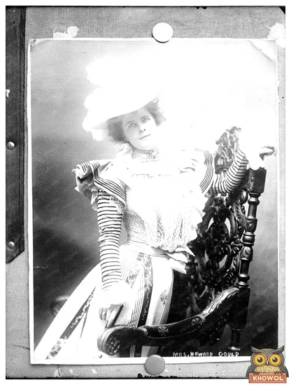 Elegant Society Portrait of Mrs. Howard Gould