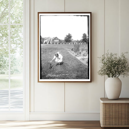 Playful Childhood: Marion and Her Pet Crow, Pete