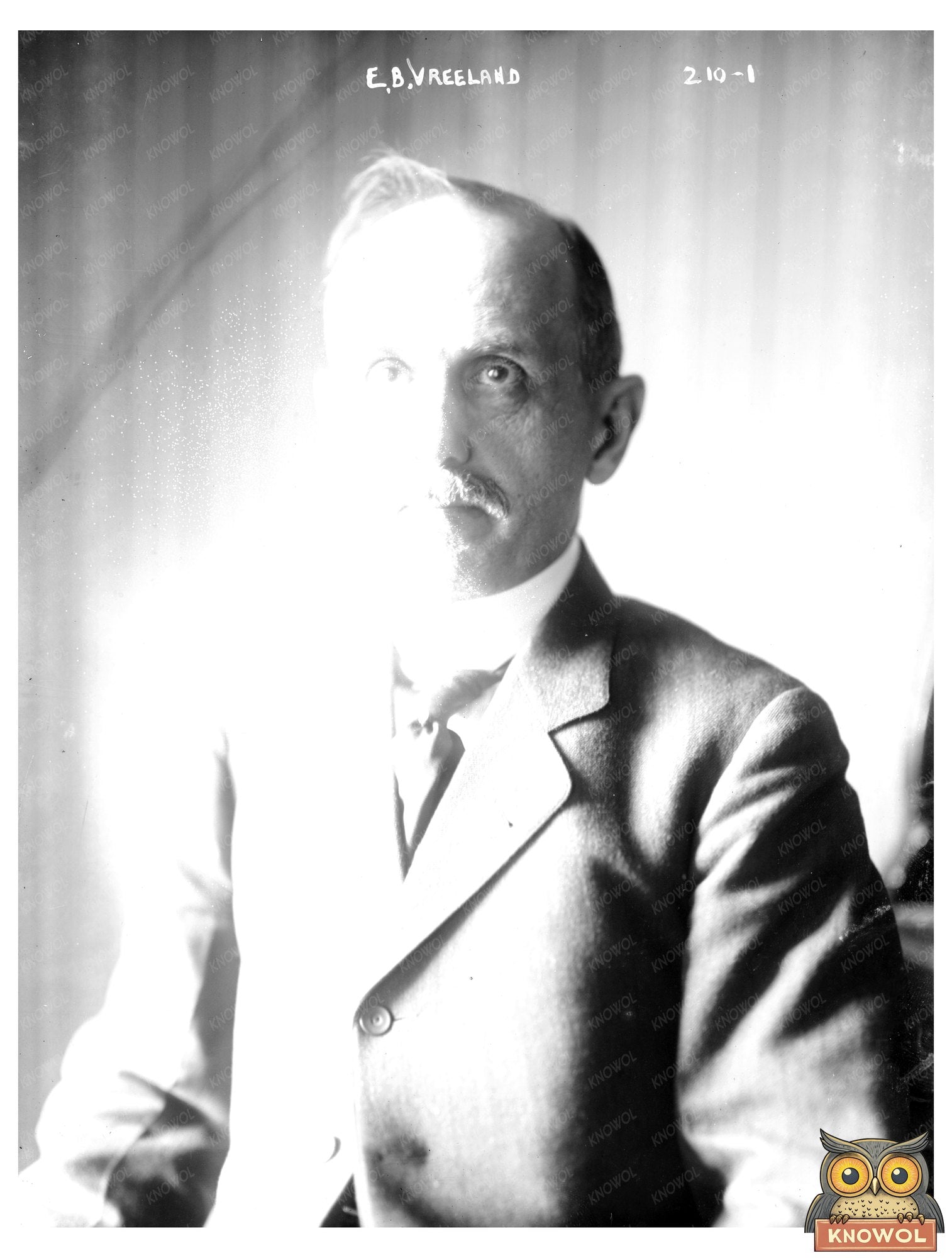 Vintage Portrait of Early 20th-Century Business Leader