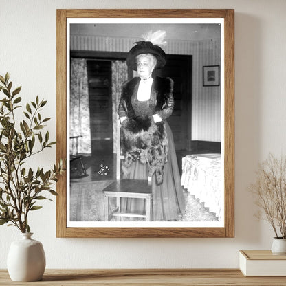 Elegant Portrait of a Late 19th Century Socialite