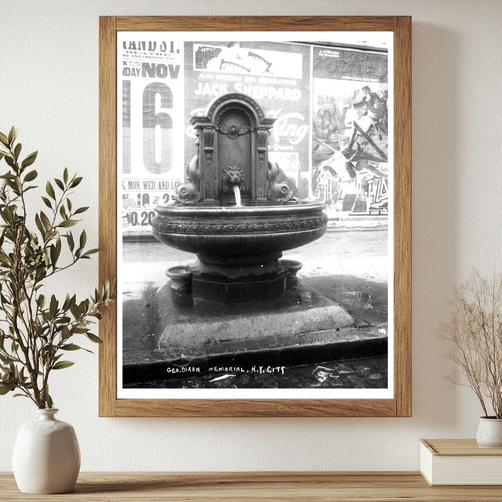New Yorks Geo. Dixon Memorial Fountain Landmark