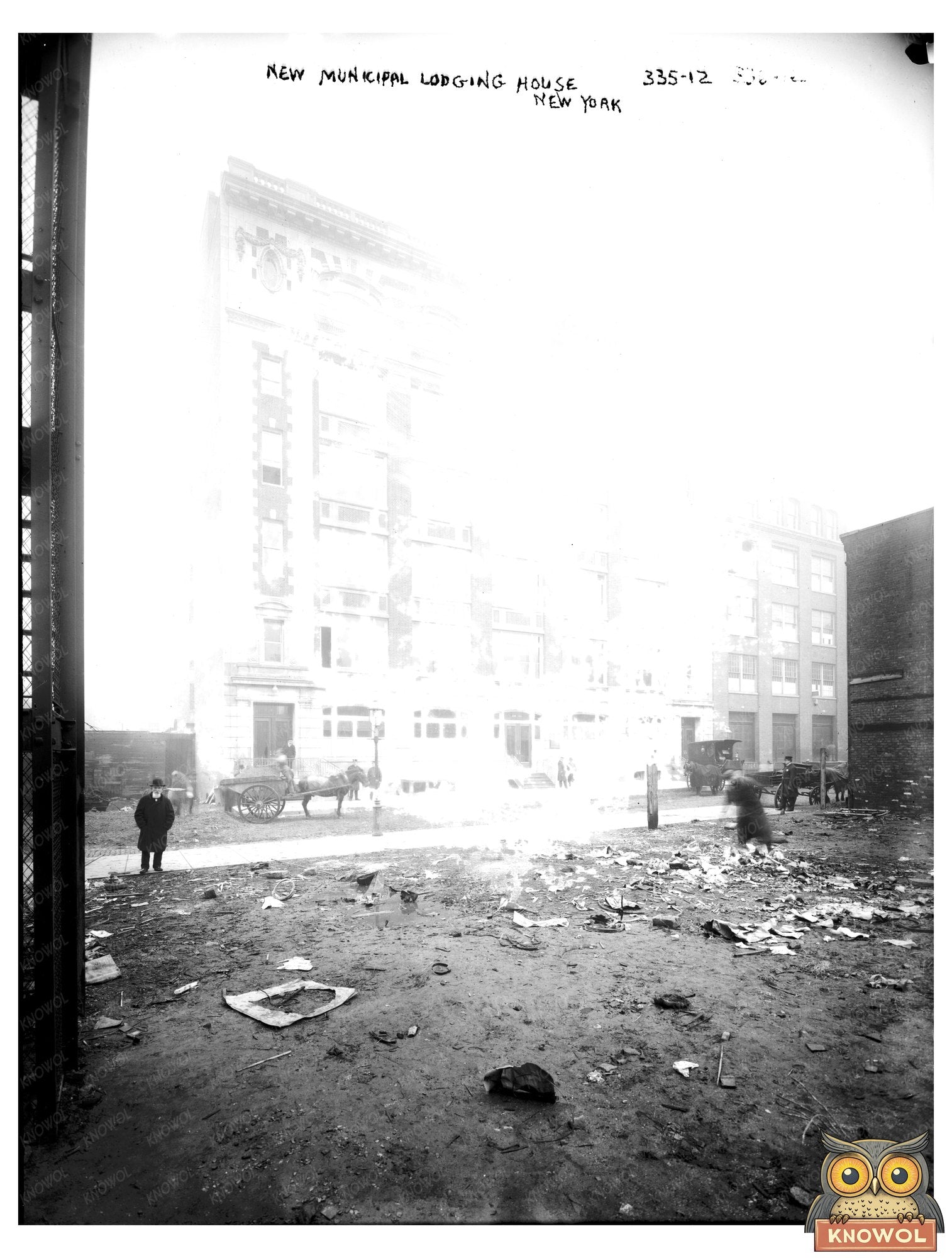 Early 20th-Century Urban Lodging House Scene